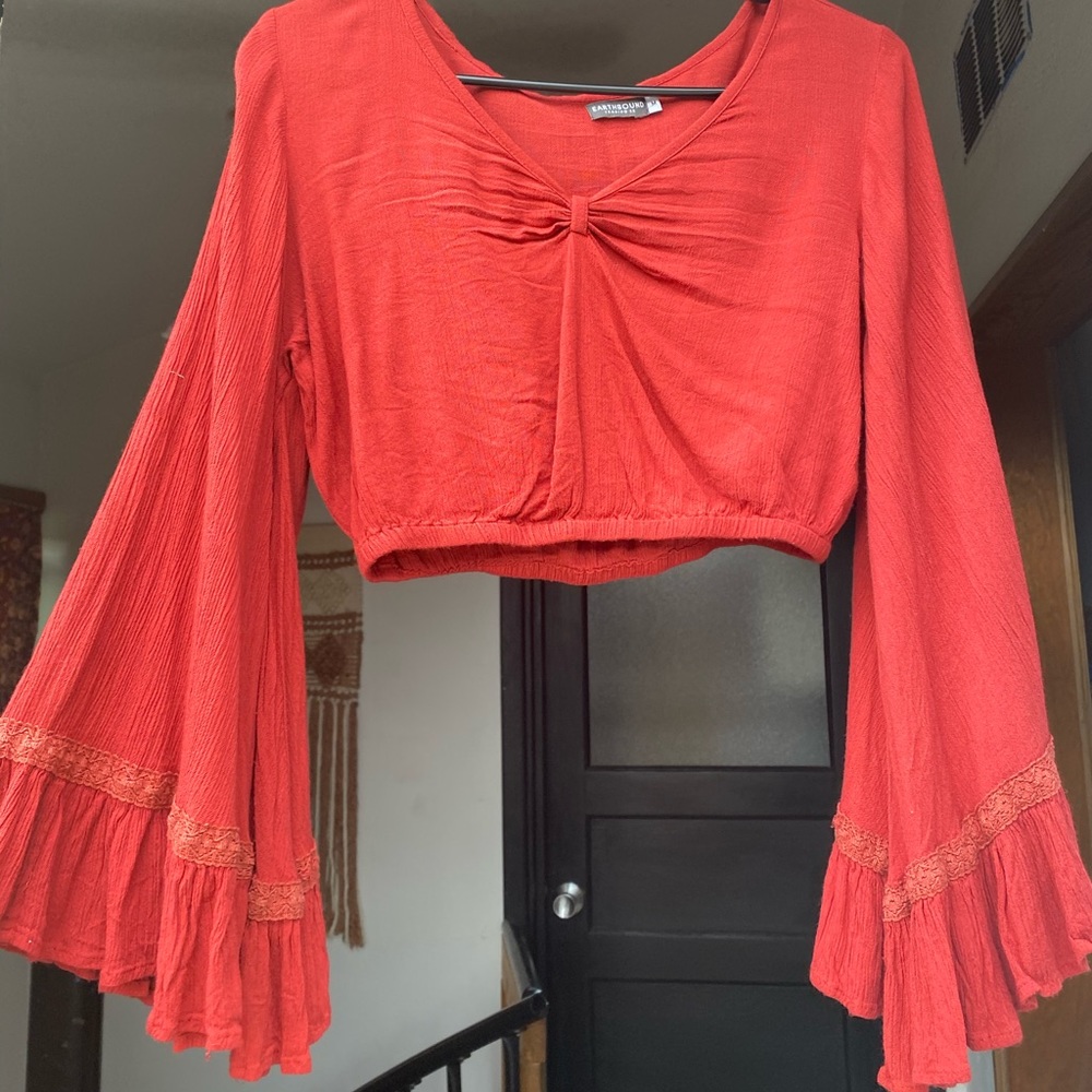 Cropped Long Sleeve EARTHBOUND Top